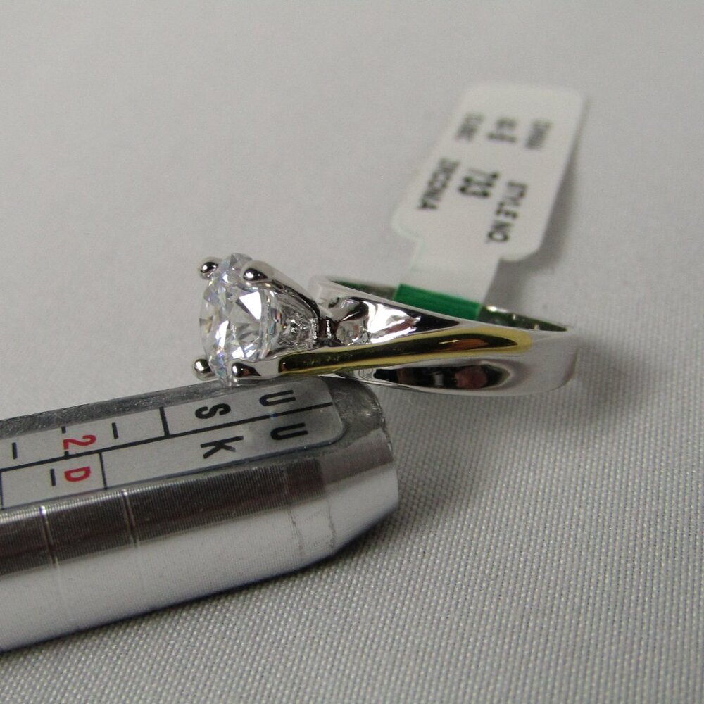 Cubic Zirconia | Stainless Steel | Weeding Band | Women's | Size 5 | New